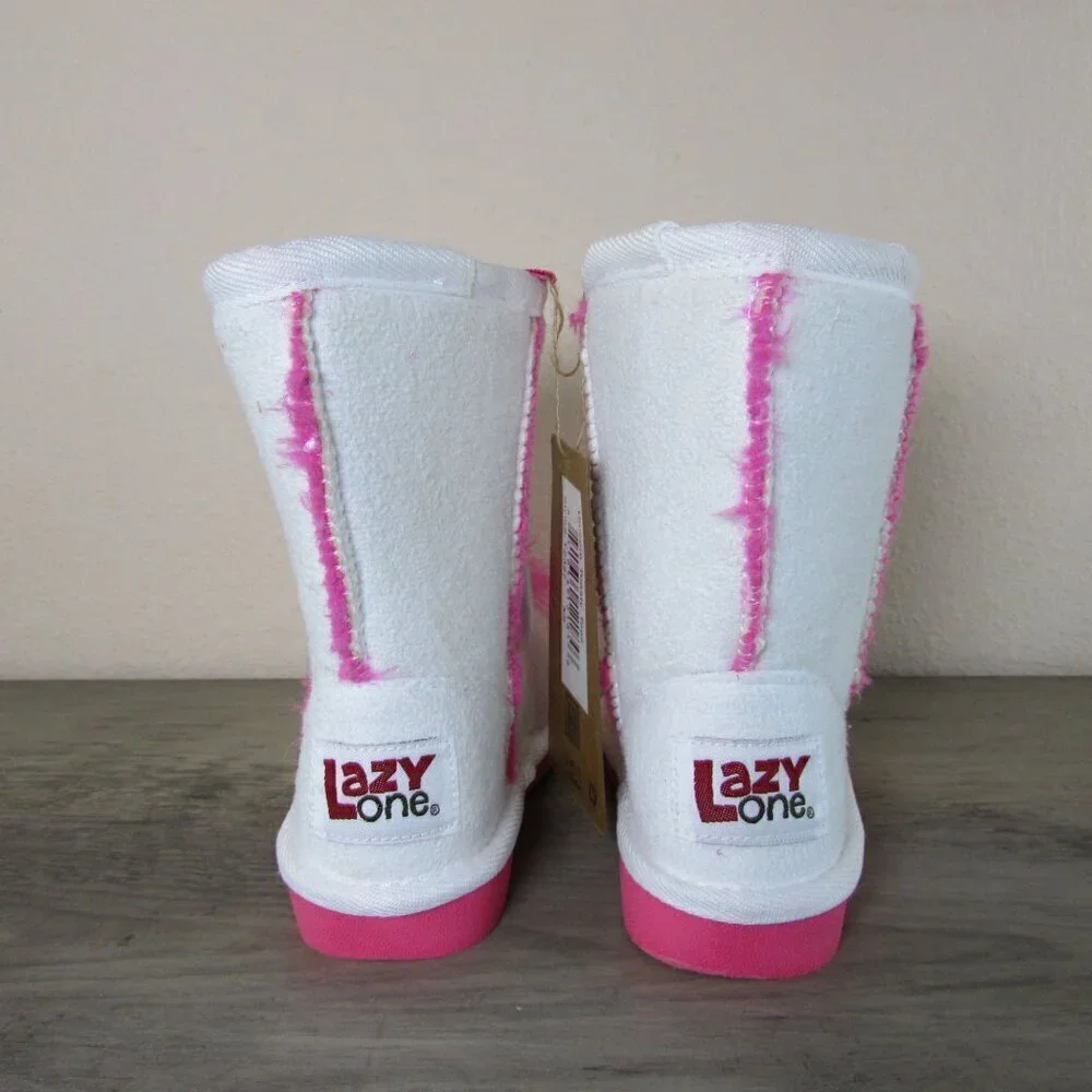 Lazy One Toddler XS (6-7) Girl's Toasty Toes Slipper Unicorn Boot Slippers Shoe